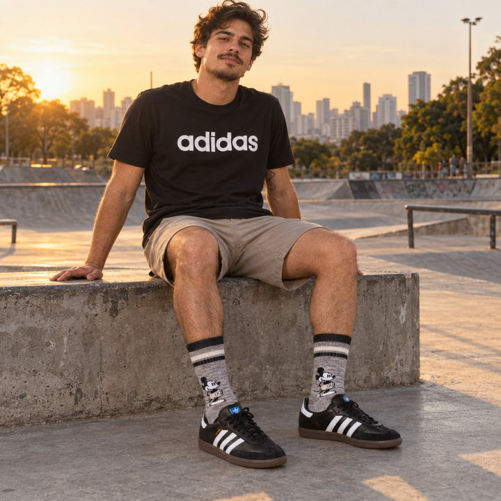 Kit Adidas Samba Adv + Camiseta Adidas + Meia Stance
