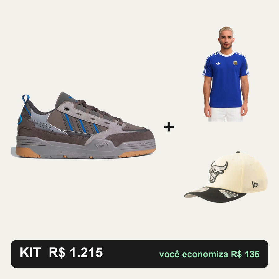 Kit Adidas Adi2000 + Camiseta Adidas + Boné New Era — O look completo