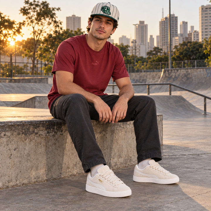 Kit Puma Suede Xl + Camiseta Puma + Boné New Era