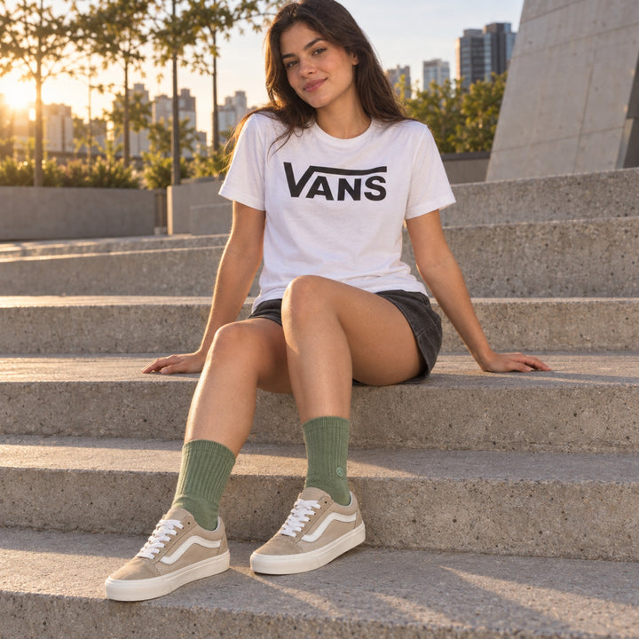 Kit Vans Old Skool + Camiseta Vans + Meia Stance