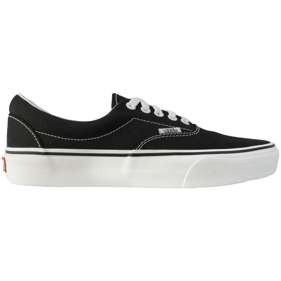 Tênis Vans Era Feminino — Lona preta, sola branca