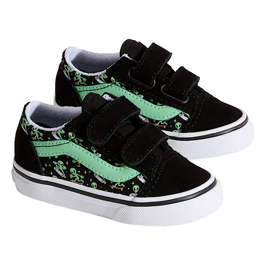 Tênis Vans Old Skool V Infantil — Duas tiras de velcro