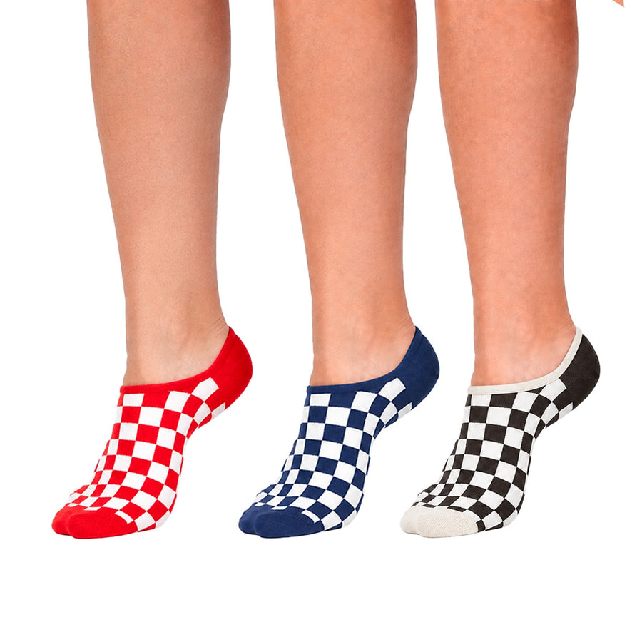 Meia Vans Checkerboard 3 pares Unissex — Um kit, três pares prontos para a semana