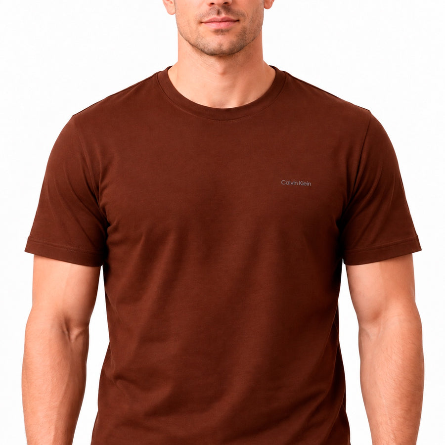 Camiseta Calvin Klein Logo Masculino — Assinatura Calvin Klein no peito