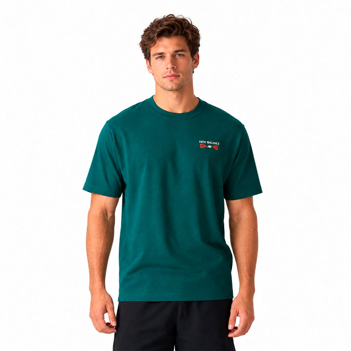 Camiseta New Balance Grab A Bite Boston Masculino
