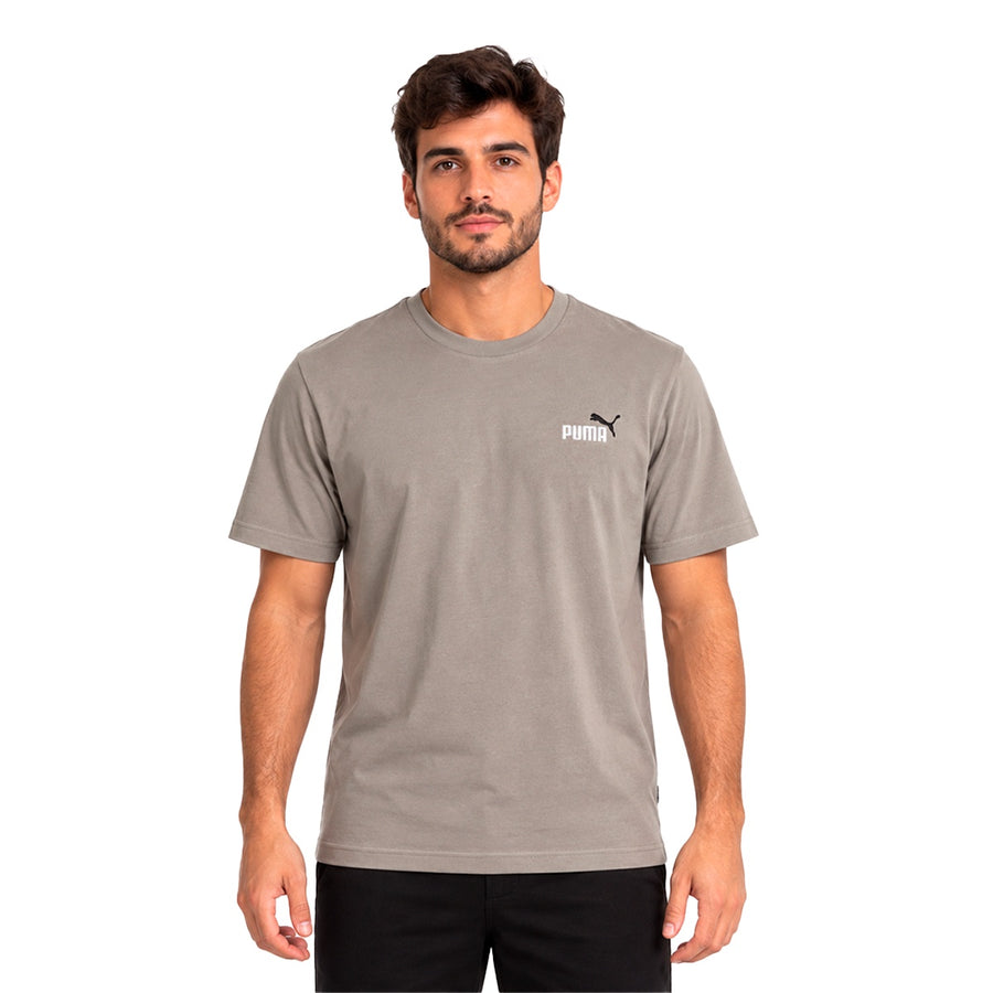 Camiseta Puma Essentials 2 Colour Small Logo Masculino — Algodão puro no corpo