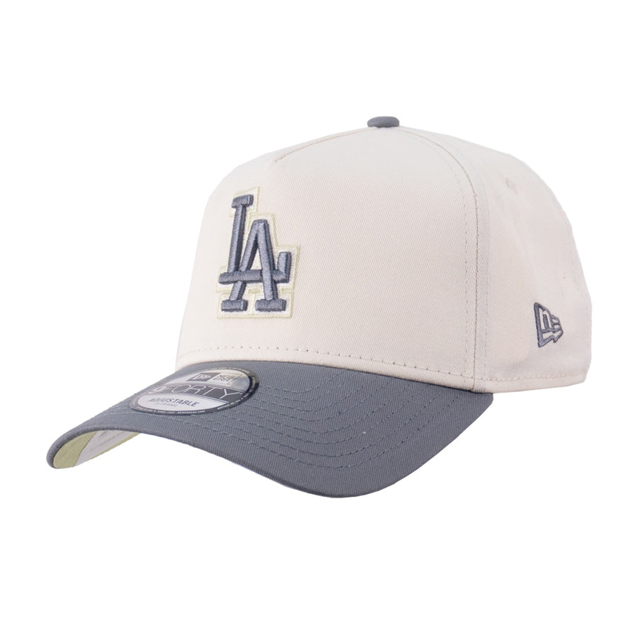 Boné Aba Curva New Era Losdodco Unissex — Copa creme, aba cinza