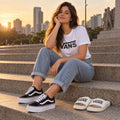 Kit Vans Old Skool Platform + Camiseta Vans + Chinelo Vans