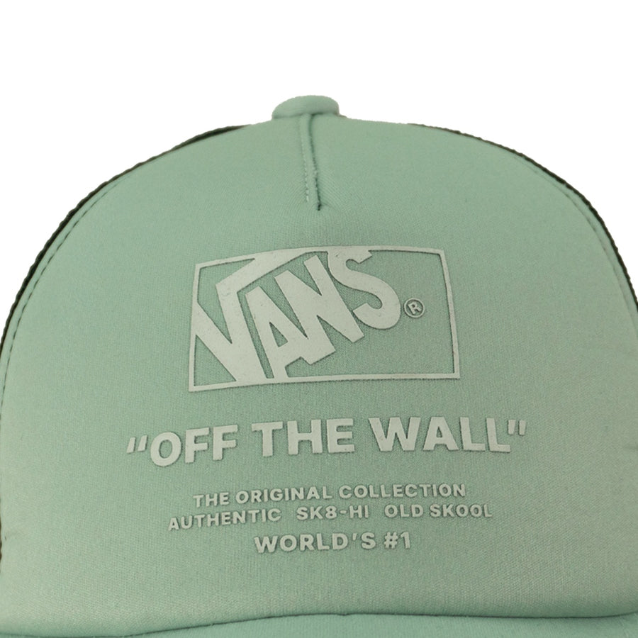 Boné Aba Curva Vans Trucker Unissex — Frente com a assinatura da Vans