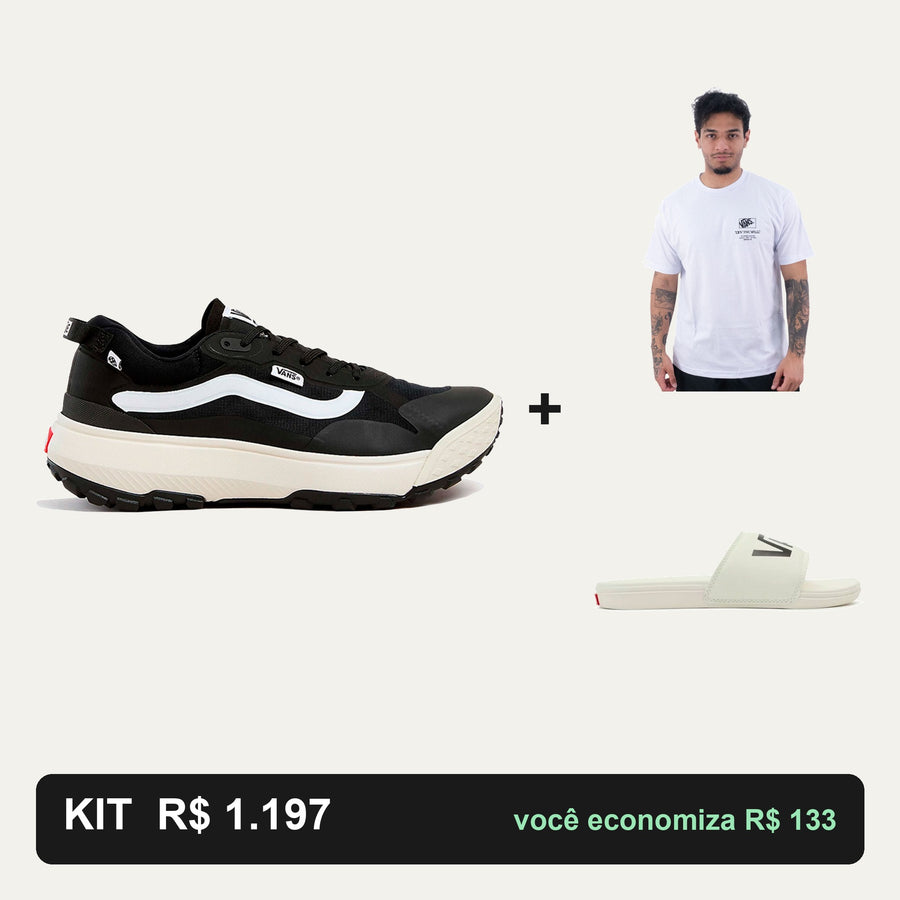Kit Vans Mte Crosspath + Camiseta Vans + Chinelo Vans — O look completo
