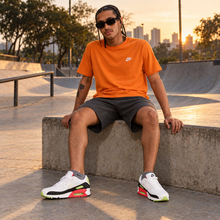 Kit Nike Air Max 90 + Camiseta Nike + Meia Nike