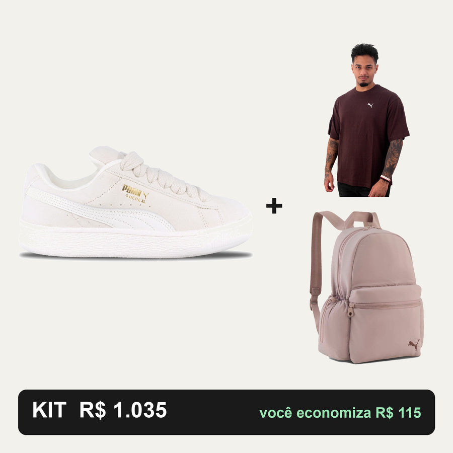 Kit Puma Suede Xl + Camiseta Puma + Mochila Puma — O look completo