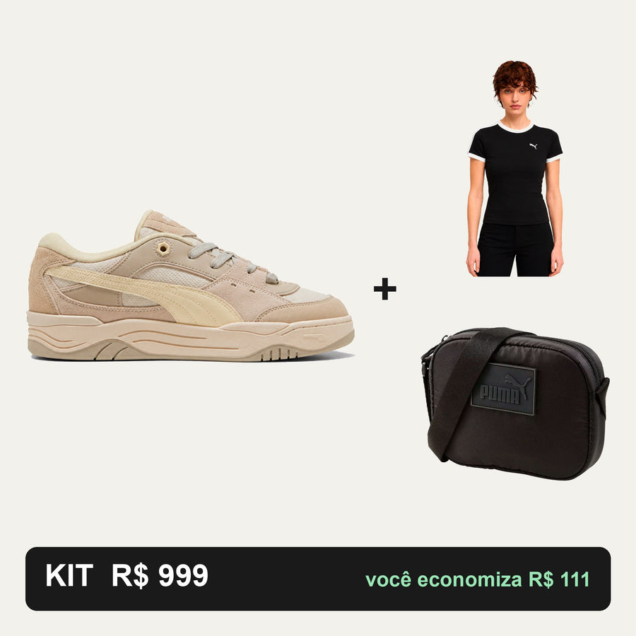 Kit Puma 180 + Camiseta Puma + Bolsa Puma — O look completo
