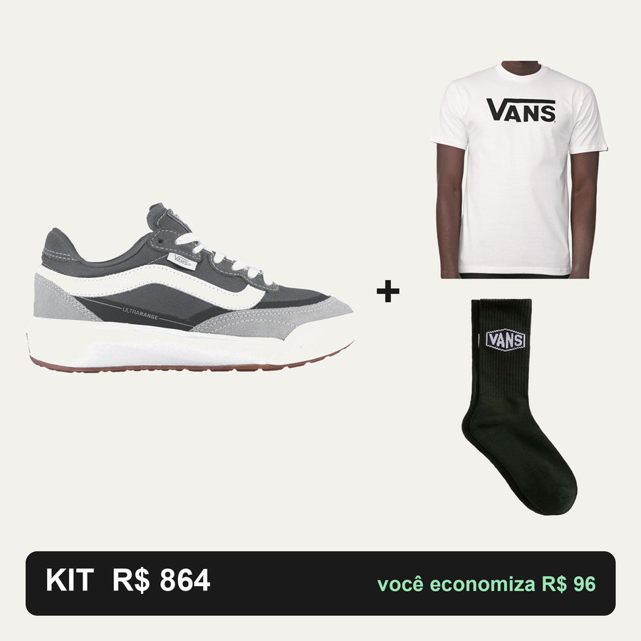 Kit Vans Ultrarange 2.0 Se + Camiseta Vans + Meia Vans — O look completo