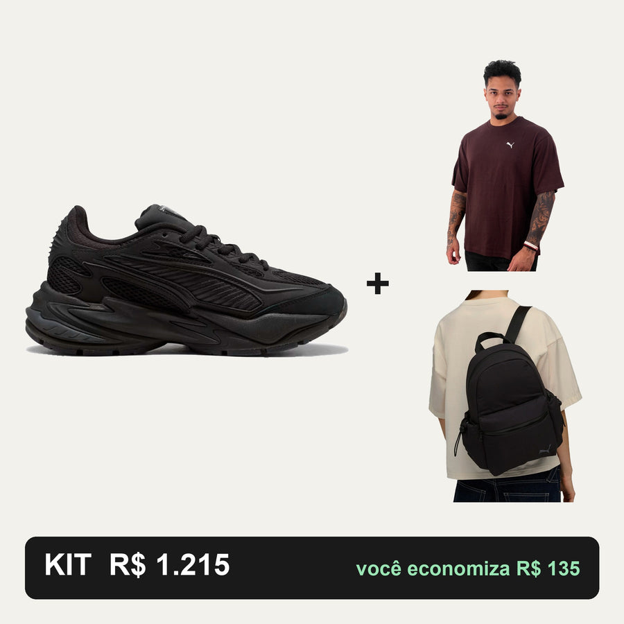 Kit Puma Rs Surge + Camiseta Puma + Mochila Puma — O look completo