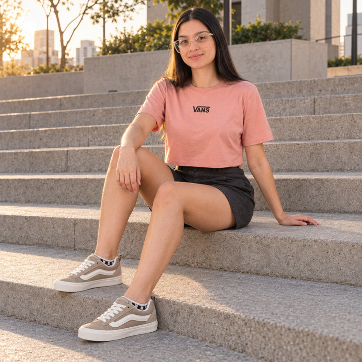 Kit Vans Knu Skool + Cropped Vans + Meia Vans