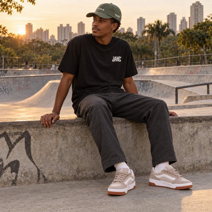 Kit Vans Hylane + Camiseta Vans + Boné Vans