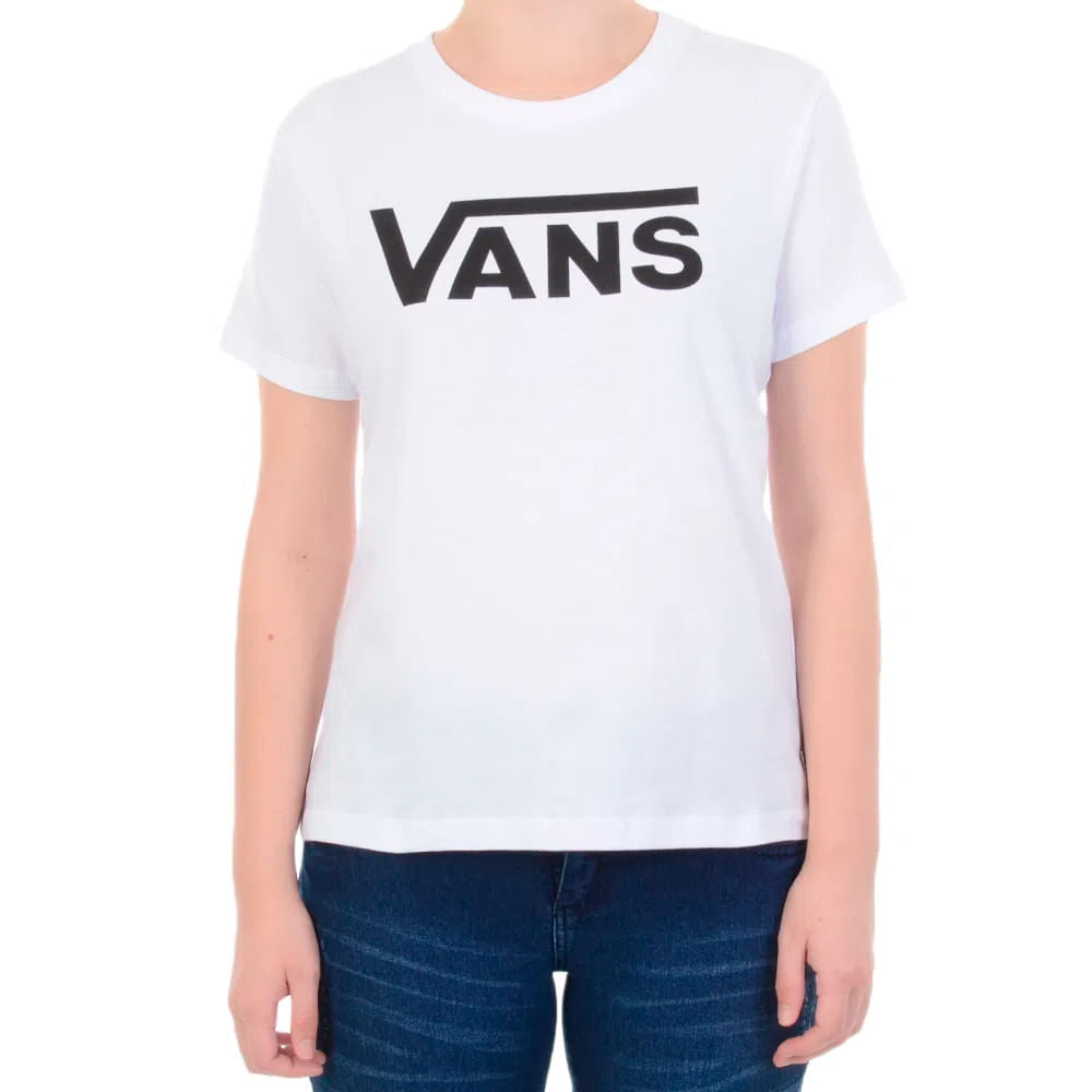 Camiseta Vans Flying V feminina branca