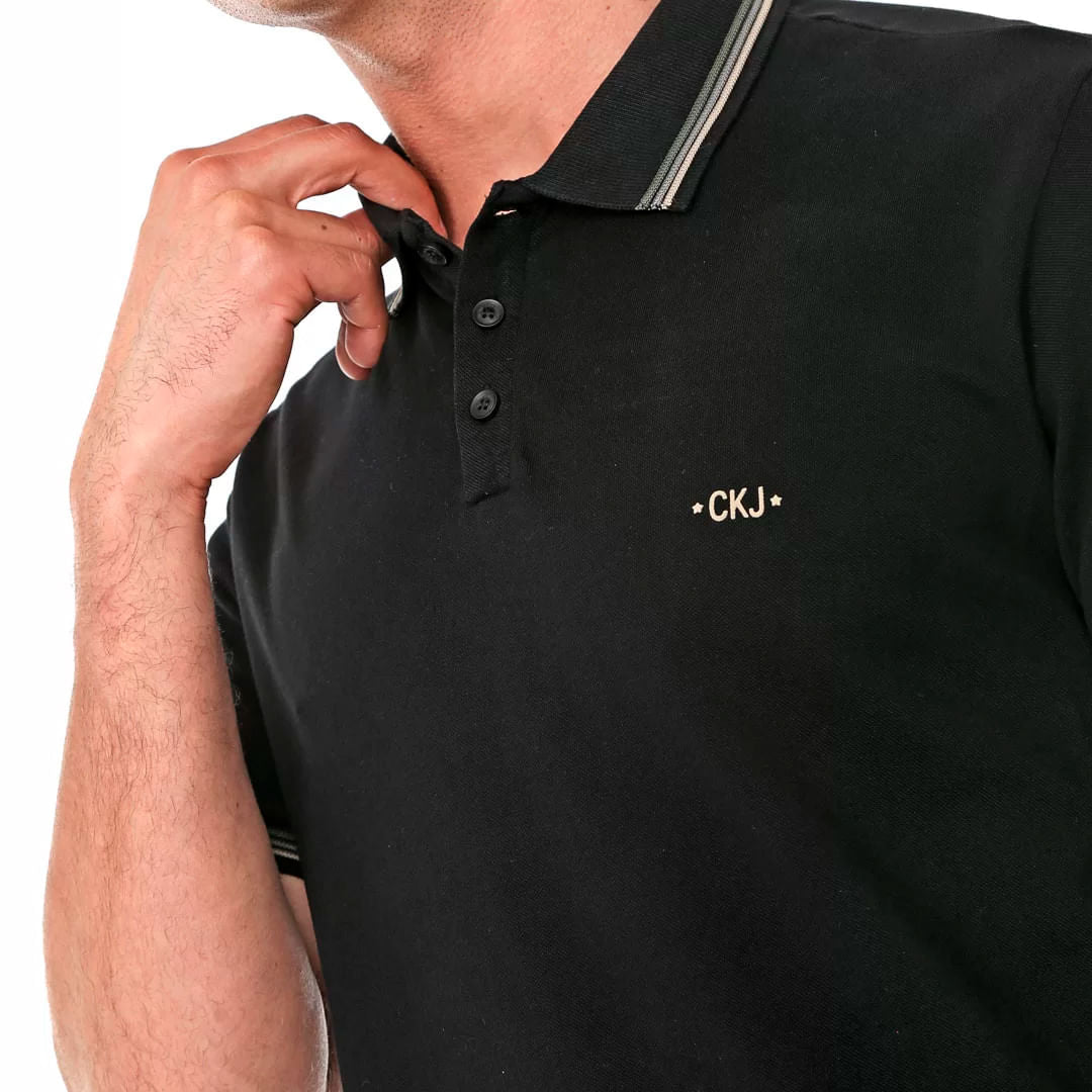 Polo Calvin Klein Retilinea Masculino