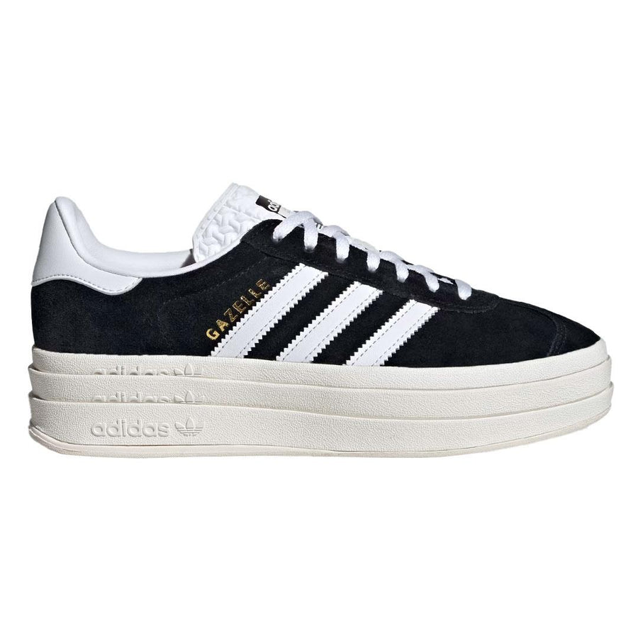 Tênis Adidas Gazelle Bold Feminino — Suede macio e listras serrilhadas
