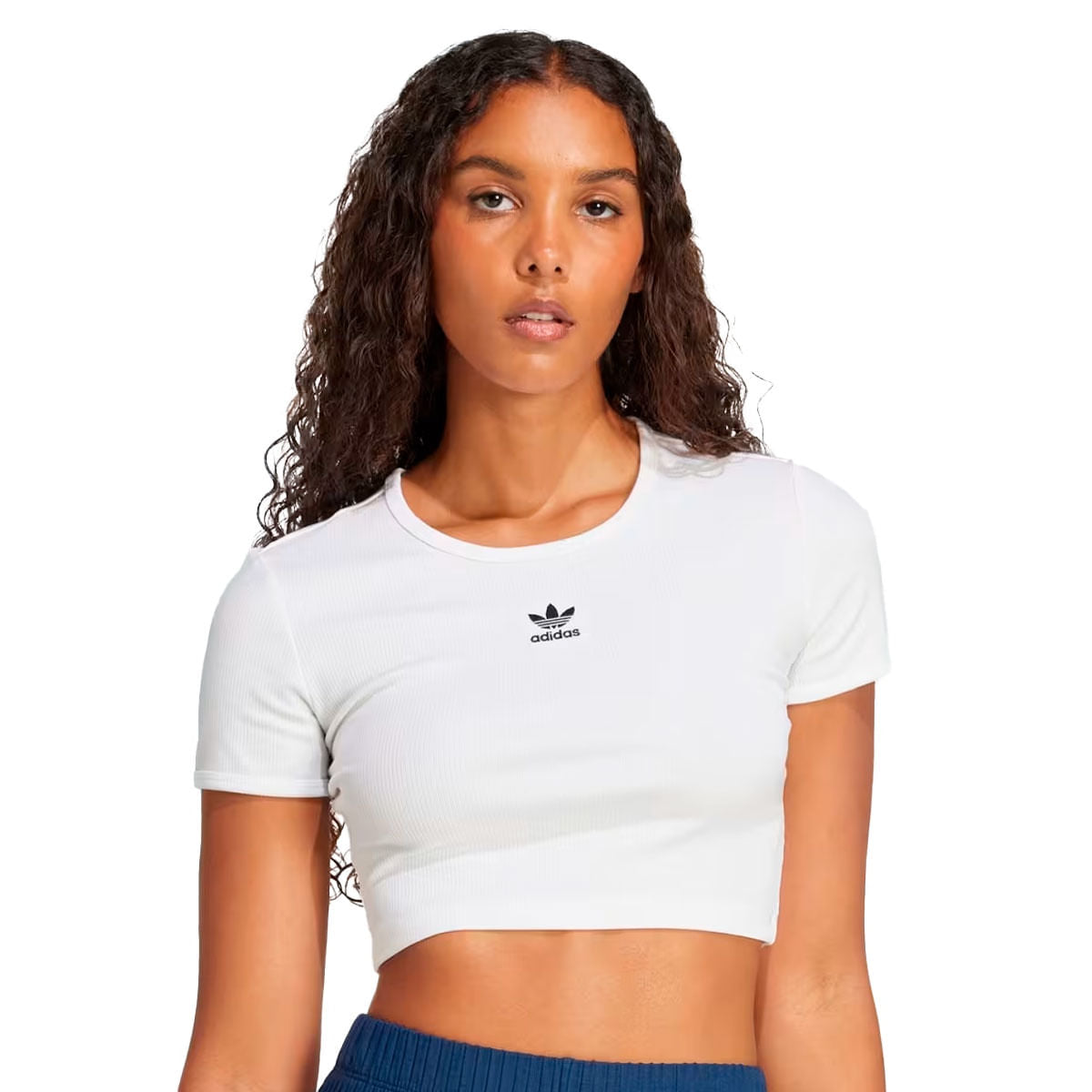 Camiseta Adidas Cropped Essentials Feminino