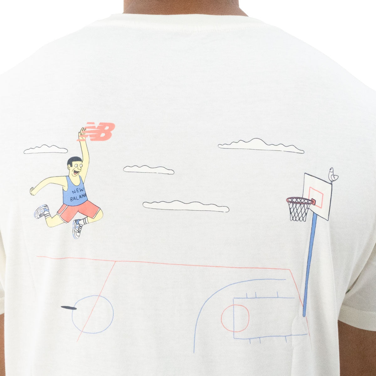 Camiseta New Balance Hoops Cartoon Masculino