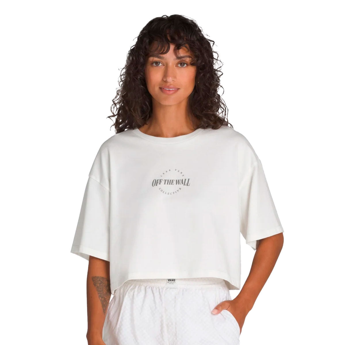 Camiseta Vans Cropped Relaxed Feminino