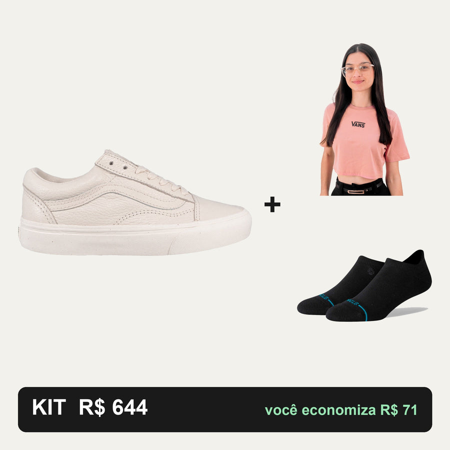 Kit Vans Old Skool + Cropped Vans + Meia Stance — O look completo