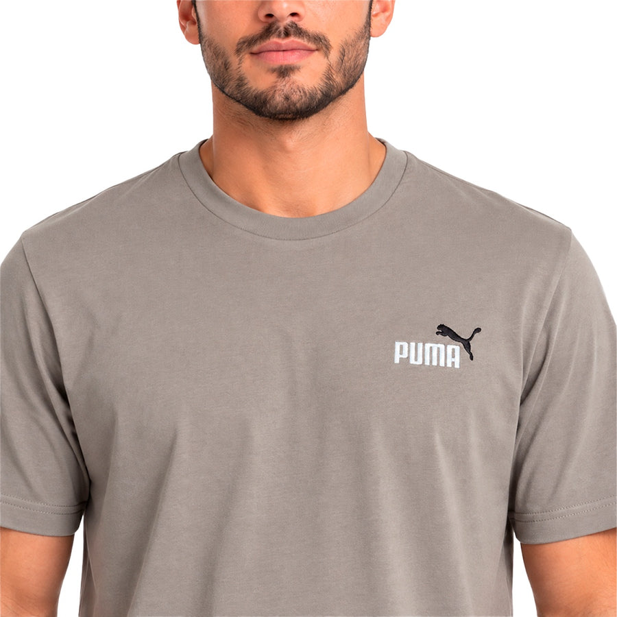 Camiseta Puma Essentials 2 Colour Small Logo Masculino — Bordado, e em duas cores