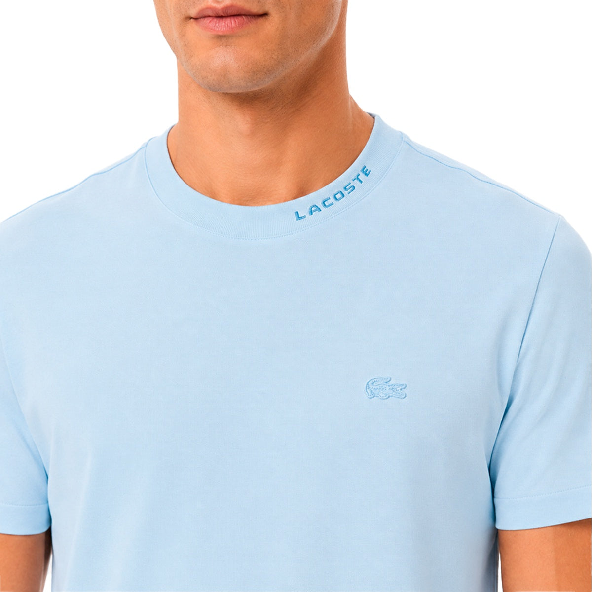 Camiseta Lacoste Pique Jacquard Masculino