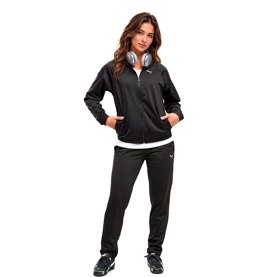 Agasalho Puma Standard Feminino — Preto com uma linha branca