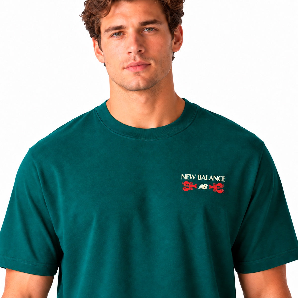 Camiseta New Balance Grab A Bite Boston Masculino