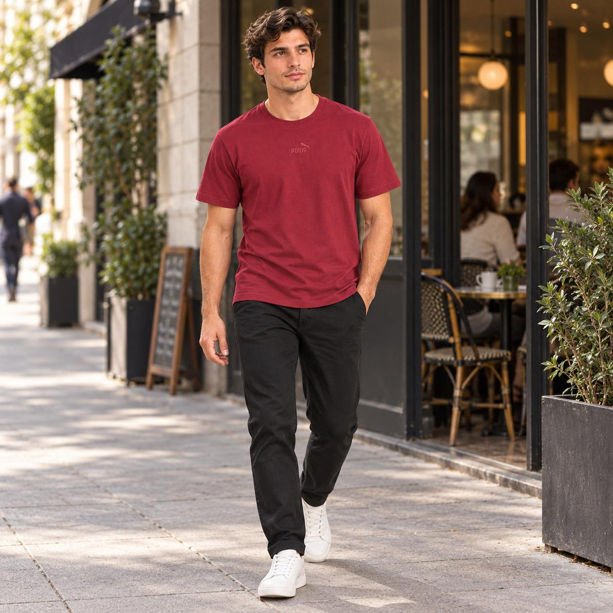 Camiseta Puma Logo Masculino — detalhe 3