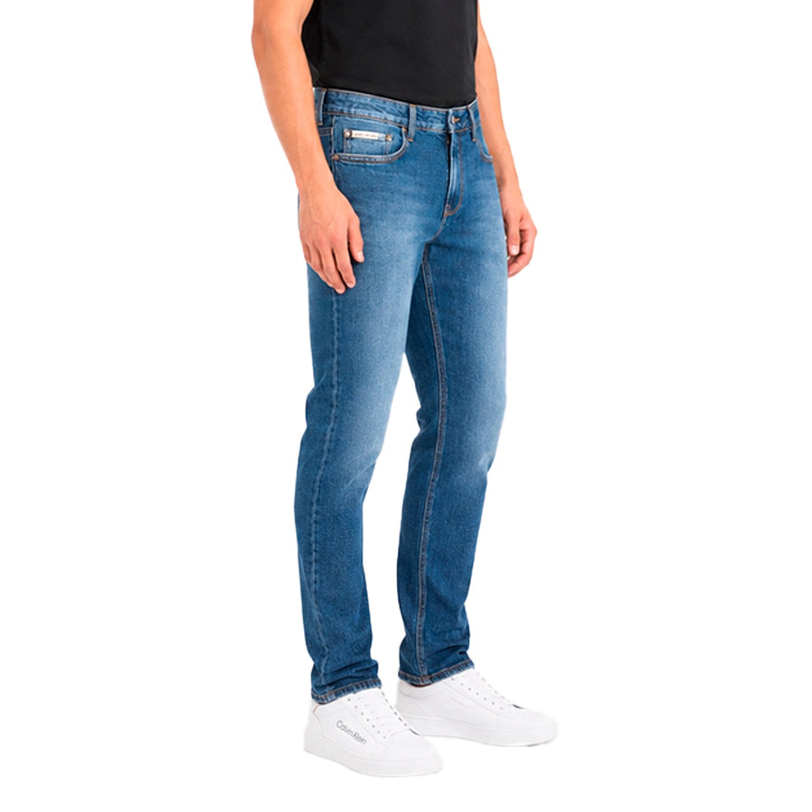 Calça Jeans Calvin Klein Slim 5 Pockets Masculino — Corte slim, ajustado sem apertar