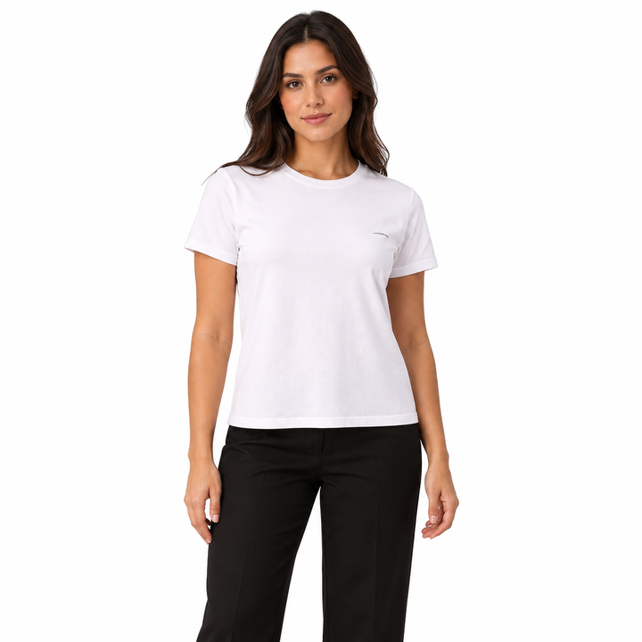 Camiseta Calvin Klein Slim Estampa Mini Feminino