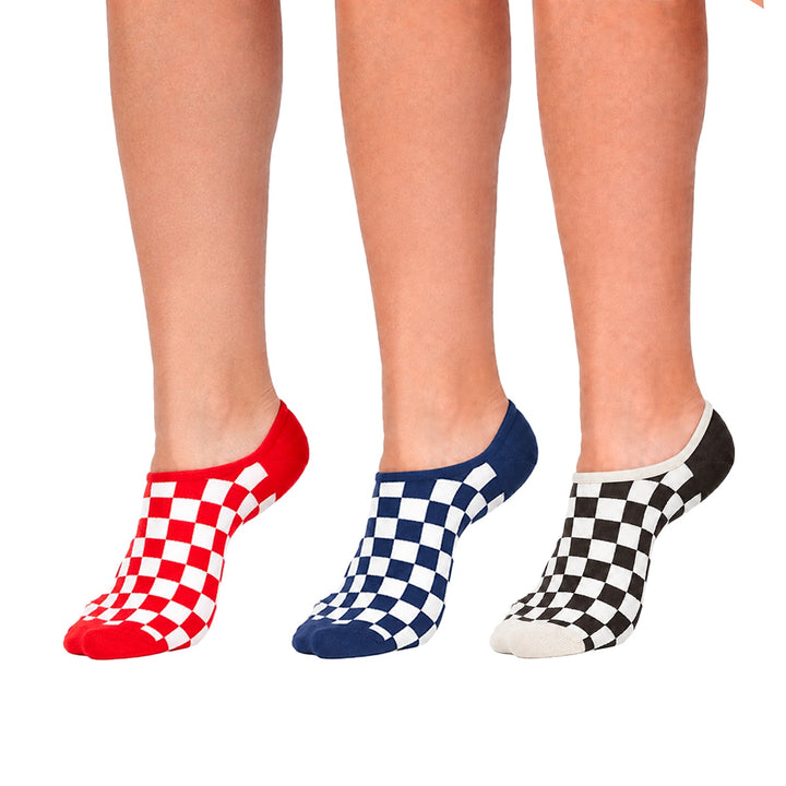 Meia Vans Checkerboard 3 pares Unissex