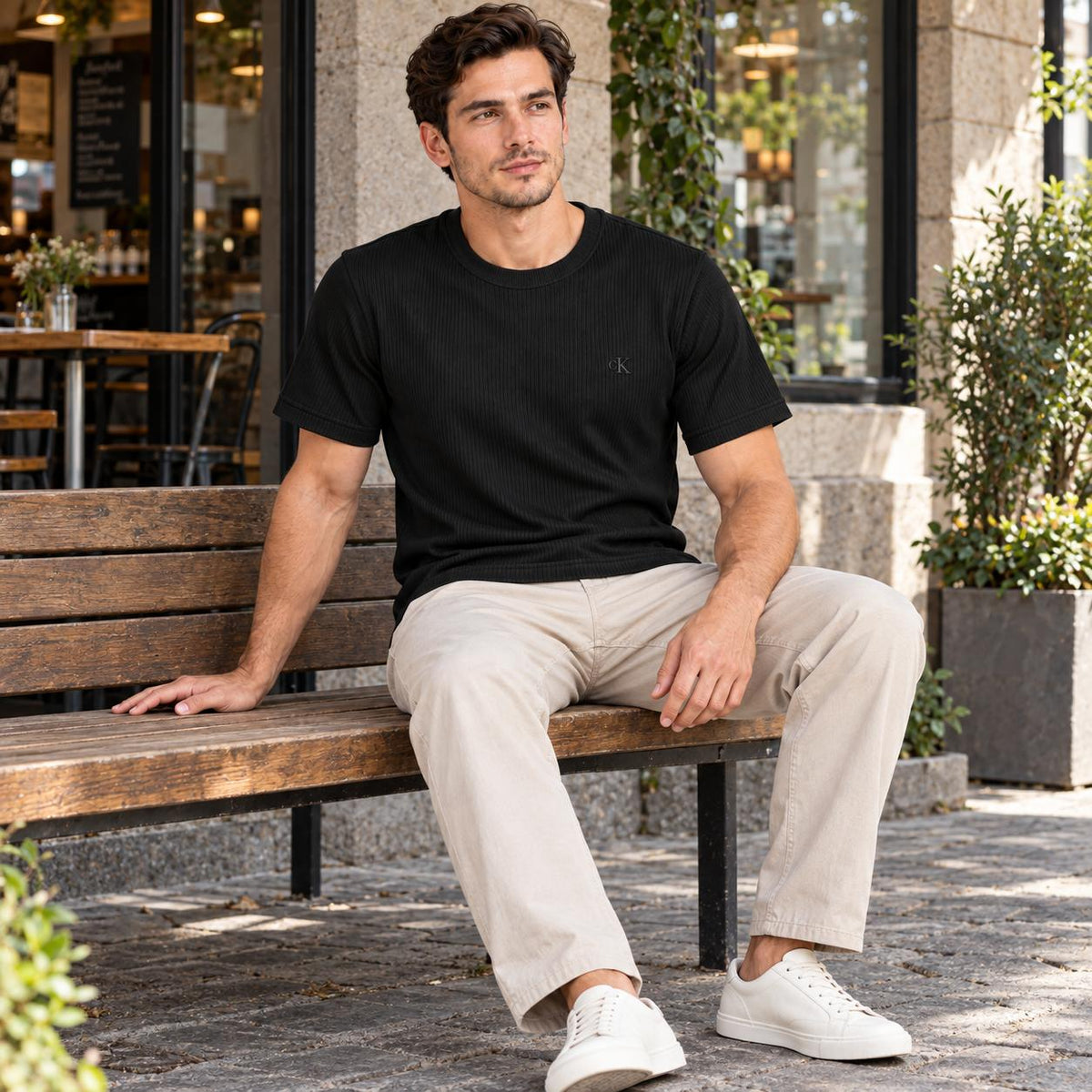 Camiseta Calvin Klein Ribana Masculino