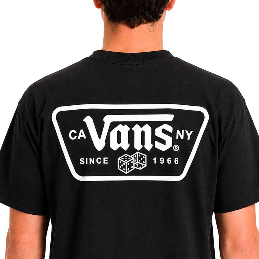 Camiseta Vans Knu Masculino — Nas costas, em tamanho grande