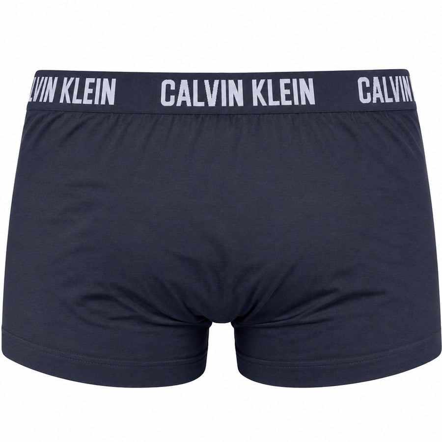 Kit 3 Cuecas Calvin Klein Underwear Trunk Low Rise Masculino — Traseira