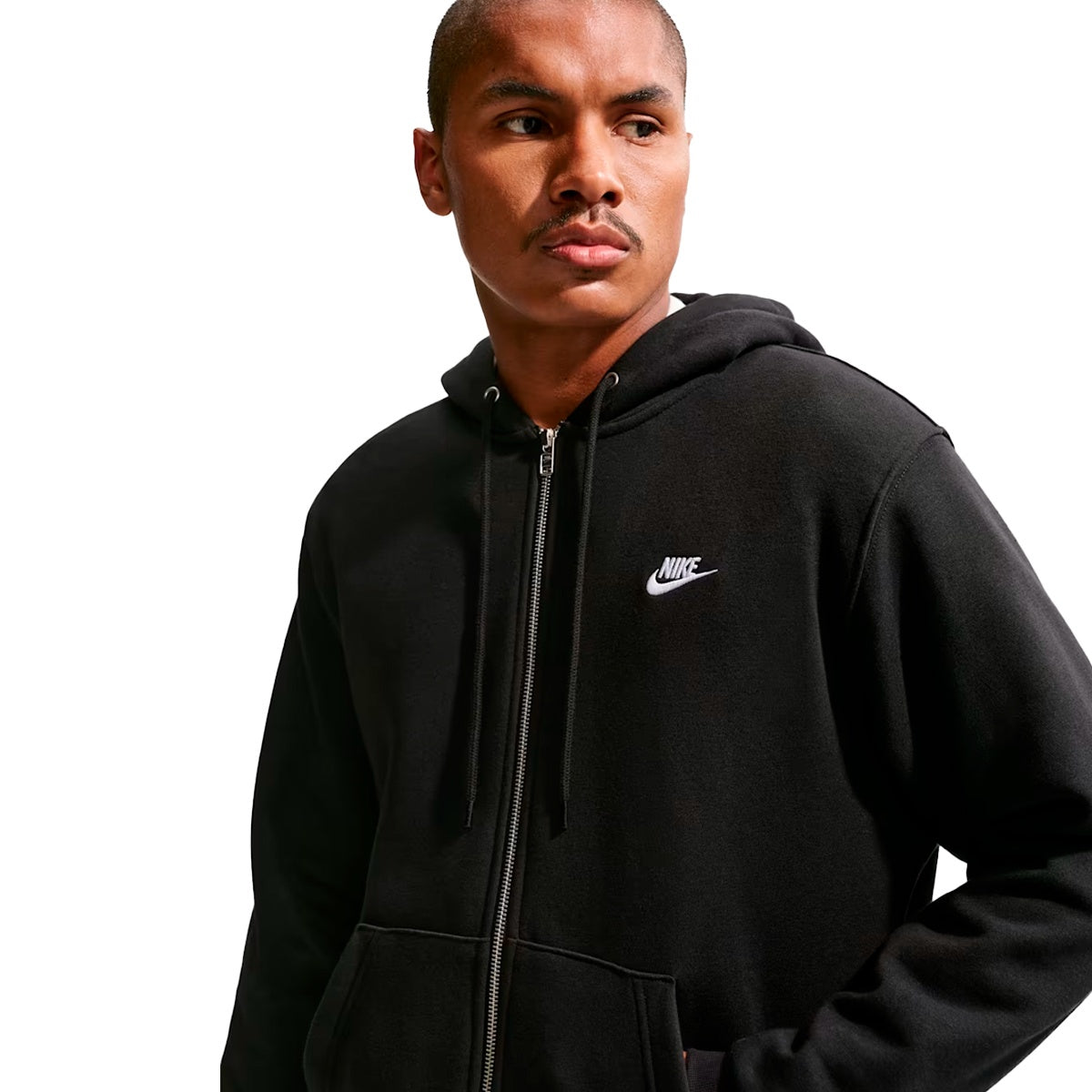 Blusa Canguru Fechado Nike Club Masculino