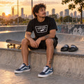 Kit Vans Skate Old Skool + Camiseta Vans + Chinelo Vans