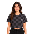 Camiseta Cropped Vans Checkerboard Feminino